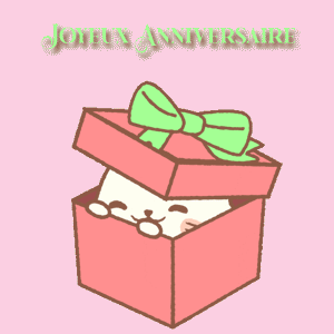 Gif animé joyeux anniversaire cadeaux